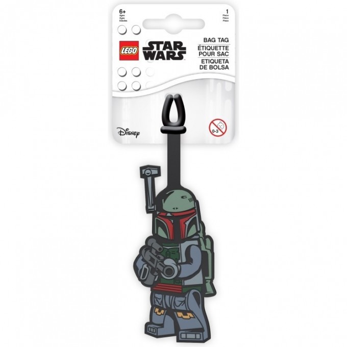 Бирка для багажа LEGO STAR WARS "BOBA FETT" 52220L 1215334 Бирка для багажа LEGO STAR WARS "BOBA FETT" 52220L 1215334