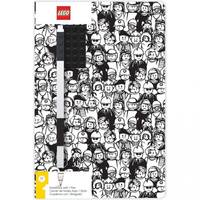 Книга для записей LEGO ICONIC «MINIFIGURE» (96 листа, линейка) 52379L 1649732 Книга для записей LEGO ICONIC «MINIFIGURE» (96 листа, линейка) 52379L 1649732