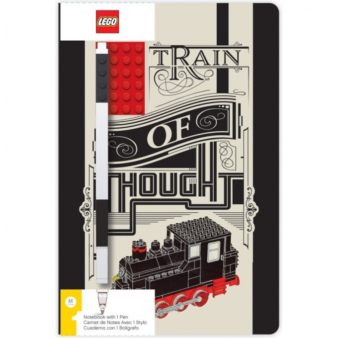 Книга для записей LEGO ICONIC «TRAIN OF THOUGHT» (96 листа, линейка) 52381L 1649714 Книга для записей LEGO ICONIC «TRAIN OF THOUGHT» (96 листа, линейка) 52381L 1649714