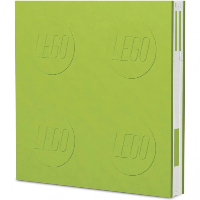 Книга для записей LEGO - LOCKING NOTEBOOK + ручка гелевая (зеленый) 52442