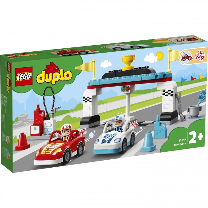 Конструктор детский LEGO DUPLO ГОНОЧНЫЕ МАШИНЫ 10947 Конструктор детский LEGO DUPLO ГОНОЧНЫЕ МАШИНЫ 10947