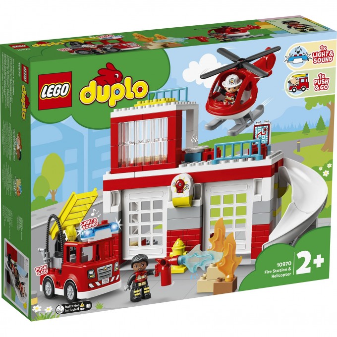 Конструктор детский LEGO DUPLO ПОЖАРНАЯ ЧАСТЬ И ВЕРТОЛЁТ 10970 Конструктор детский LEGO DUPLO ПОЖАРНАЯ ЧАСТЬ И ВЕРТОЛЁТ 10970