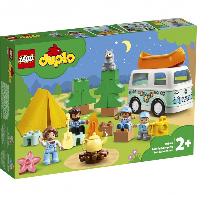 Конструктор детский LEGO DUPLO СЕМЕЙНОЕ ПРИКЛЮЧЕНИЕ НА МИКРОАВТОБУСЕ 10946 Конструктор детский LEGO DUPLO СЕМЕЙНОЕ ПРИКЛЮЧЕНИЕ НА МИКРОАВТОБУСЕ 10946