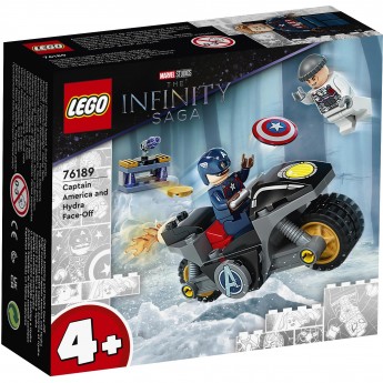 Конструктор детский LEGO MARVEL SUPER HEROES БИТВА КАПИТАНА АМЕРИКА С ГИДРОЙ