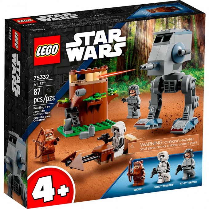 Конструктор детский LEGO STAR WARS ШАГОХОД AT-ST 75332 Конструктор детский LEGO STAR WARS ШАГОХОД AT-ST 75332