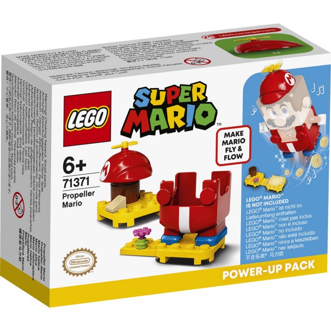 Конструктор детский LEGO SUPER MARIO НАБОР УСИЛЕНИЯ «МАРИО С ПРОПЕЛЛЕРОМ» 71371 Конструктор детский LEGO SUPER MARIO НАБОР УСИЛЕНИЯ «МАРИО С ПРОПЕЛЛЕРОМ» 71371