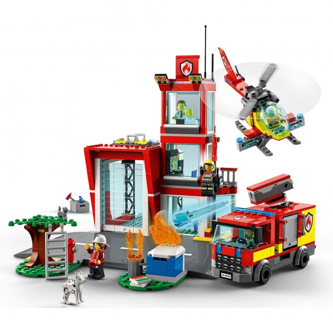 Конструктор LEGO CITY "ПОЖАРНАЯ ЧАСТЬ" City 60320 3719123 Конструктор LEGO CITY "ПОЖАРНАЯ ЧАСТЬ" City 60320 3719123