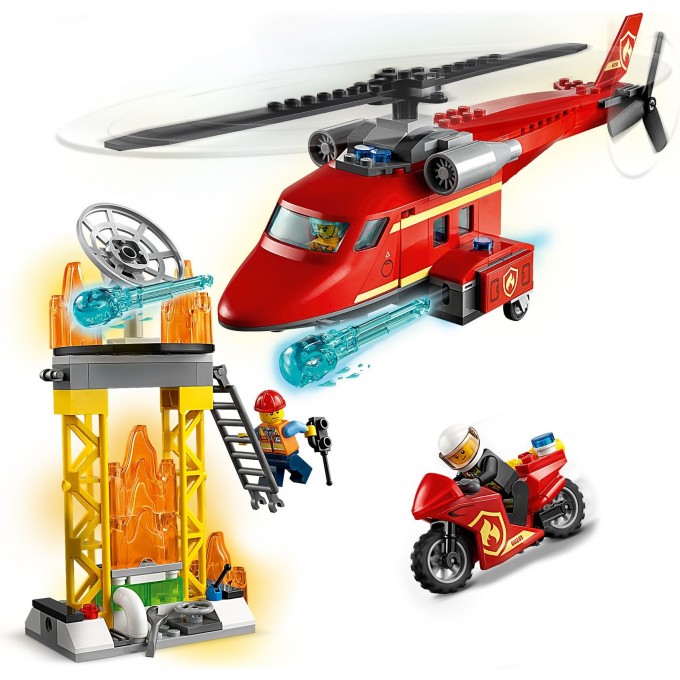 Конструктор LEGO CITY "СПАСАТЕЛЬНЫЙ ПОЖАРНЫЙ ВЕРТОЛЕТ" City 60281 2932508