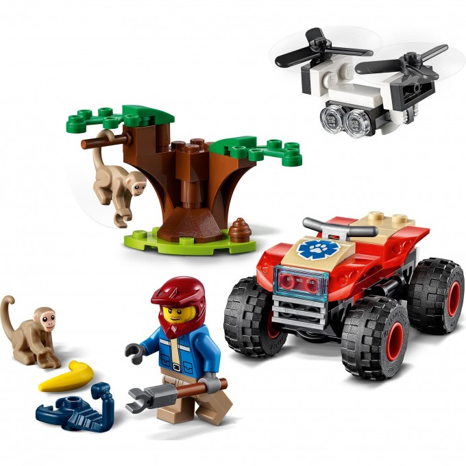Конструктор LEGO CITY "СПАСАТЕЛЬНЫЙ ВЕЗДЕХОД ДЛЯ ЗВЕРЕЙ" City 60300 3407637