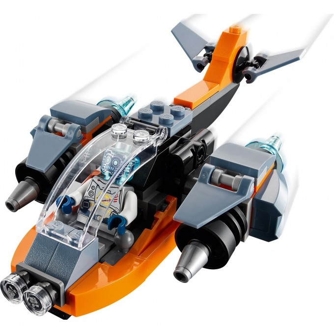 Конструктор LEGO CREATOR КИБЕРДРОН 31111 2923940 Конструктор LEGO CREATOR КИБЕРДРОН 31111 2923940