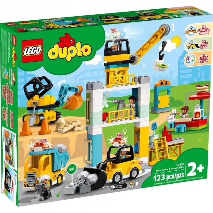 Конструктор LEGO DUPLO grosse baustelle mit licht und ton 10933 3206390 Конструктор LEGO DUPLO grosse baustelle mit licht und ton 10933 3206390
