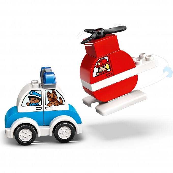 Конструктор LEGO DUPLO "МОЙ ПЕРВЫЙ ПОЖАРНЫЙ ВЕРТОЛЕТ И АВТОМОБИЛЬ" 10957 2922522 Конструктор LEGO DUPLO "МОЙ ПЕРВЫЙ ПОЖАРНЫЙ ВЕРТОЛЕТ И АВТОМОБИЛЬ" 10957 2922522