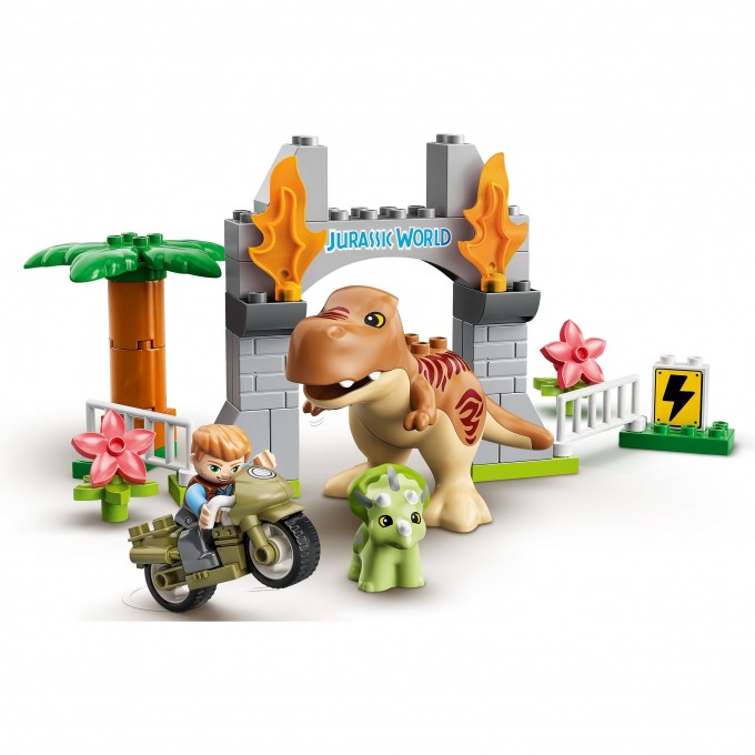 Конструктор LEGO DUPLO "ПОБЕГ ДИНОЗАВРОВ: ТИРАННОЗАВР И ТРИЦЕРАТОПС" 10939 3403156 Конструктор LEGO DUPLO "ПОБЕГ ДИНОЗАВРОВ: ТИРАННОЗАВР И ТРИЦЕРАТОПС" 10939 3403156