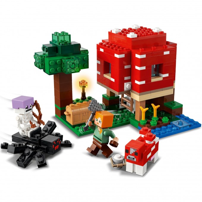 Конструктор LEGO MINECRAFT «ГРИБНОЙ ДОМ» Minecraft 21179 3724986