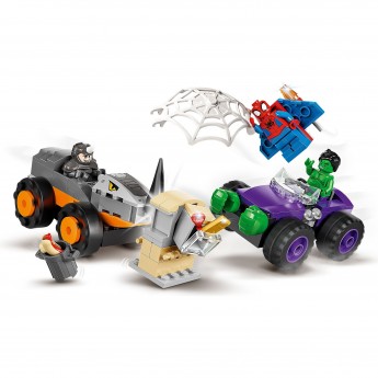 Конструктор LEGO SUPER HEROES «СХВАТКА ХАЛКА И НОСОРОГА НА ГРУЗОВИКАХ» Super Heroes 10782