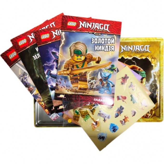 Набор книг с игрушкой LEGO NINJAGO - Подарок из Ниндзяго TIN-6706 Набор книг с игрушкой LEGO NINJAGO - Подарок из Ниндзяго TIN-6706