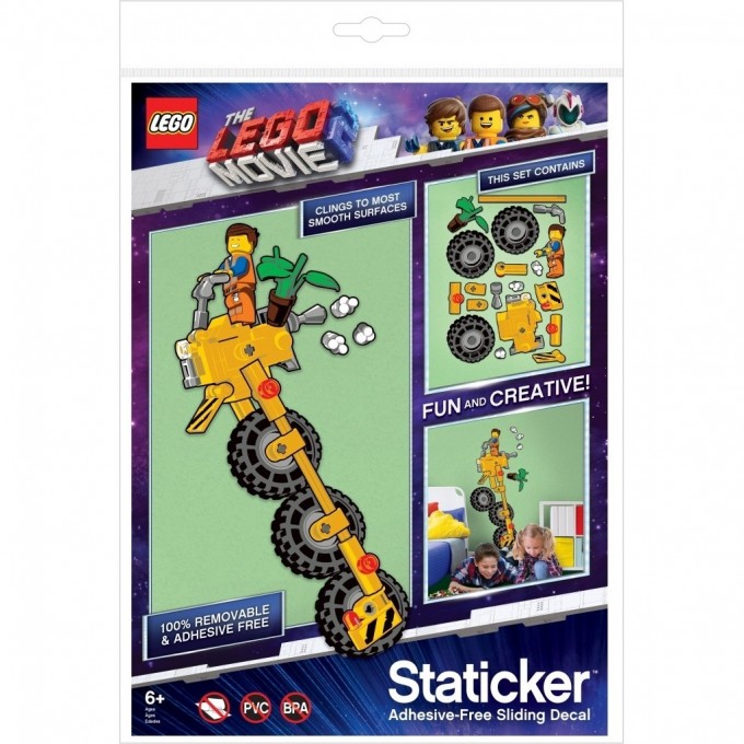 Набор многоразовых наклеек для декора LEGO MOVIE 2 “EMMET VEHICLE” The LEGO® Movie 2 52368L 1215310 Набор многоразовых наклеек для декора LEGO MOVIE 2 “EMMET VEHICLE” The LEGO® Movie 2 52368L 1215310