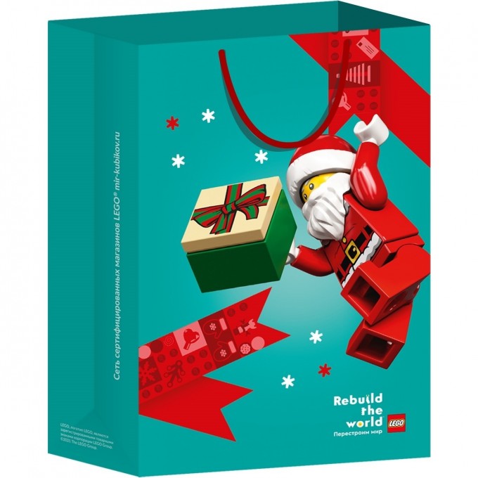 Пакет подарочный НГ LEGO «САНТА» 35*24 (малый) BagS_NY_santa 3694308 Пакет подарочный НГ LEGO «САНТА» 35*24 (малый) BagS_NY_santa 3694308
