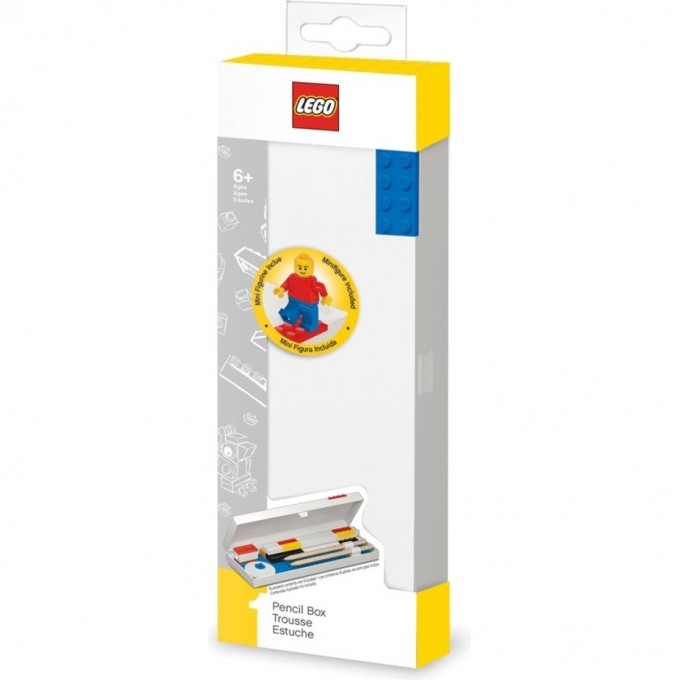 Пенал LEGO CLASSIC, синий, с минифигуркой Classic 52609L 1940425 Пенал LEGO CLASSIC, синий, с минифигуркой Classic 52609L 1940425