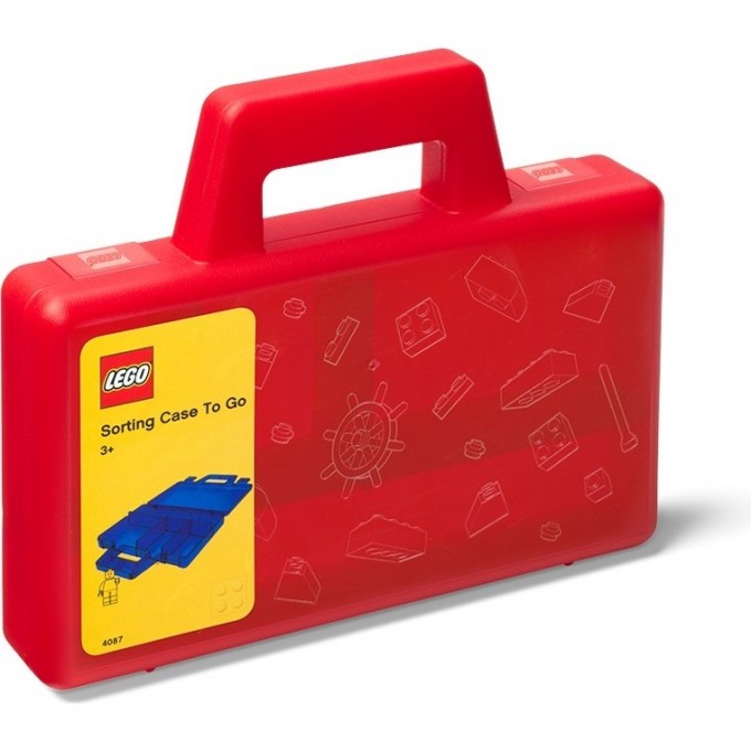 Пластиковый кейс для хранения LEGO SORTING TO GO, красный 40870001 1502940 Пластиковый кейс для хранения LEGO SORTING TO GO, красный 40870001 1502940